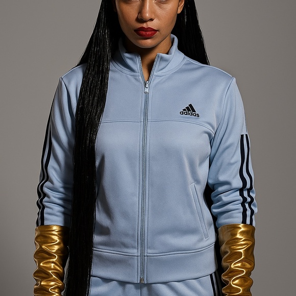 Vintage Light bLue Adidas  Track jacket - Picture 2 of 2